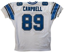 DAN CAMPBELL 2006 REEBOK DETROIT LIONS AUTHENTIC TEAM ISSUED JERSEY SIZE 54