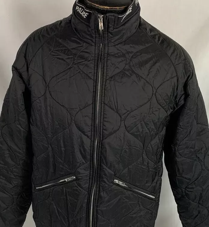 Palace Jacket Black Lightweight Insulated Skateboard Coat Mens Small Full Zip