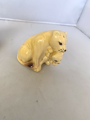 Vintage Lion Ceramic Salt & Pepper Shakers SDD 1989 Five & Dime Inc Set Cub - Picture 8 of 12