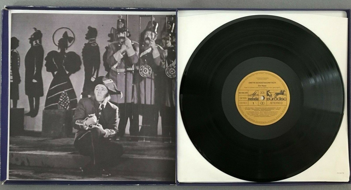 2CD Shostakovich ショスタコービチ The Nose: Jordan / Lausanne Co A.schroeder Matorin J.smith Palmer  RSR6183  /00220 B598 Shostakovich Die Nase Roshdestwenskij 2LP Eurodisc 89