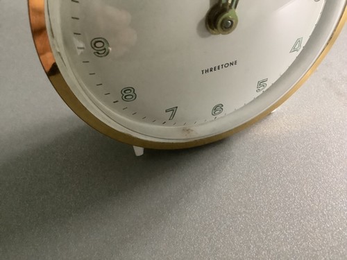 Ingersoll Softic Threetone Mechanical Alarm Clock(Junghans Trivox Silentic)~60’s - Picture 12 of 18