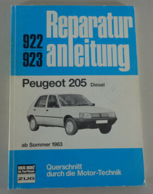 Repair Manual Peugeot Diesel XLD GLD XRD GRD SRD, Year from Summer 1983