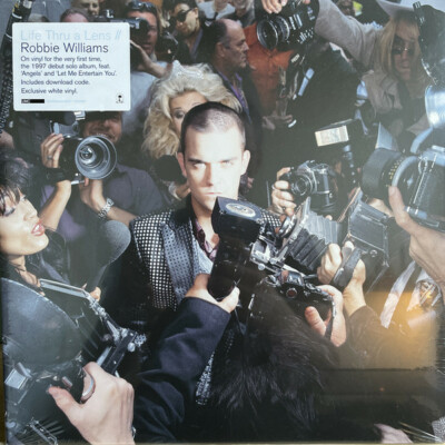 ROBBIE WILLIAMS ''LIFE THRU A LENS''  WHITE COLORED VINYL LP NEW  / NEUF 