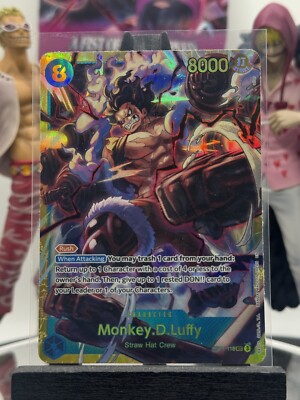 One Piece CG Monkey D Luffy OP11-118 A Fist of Divine Speed Secret Rare!