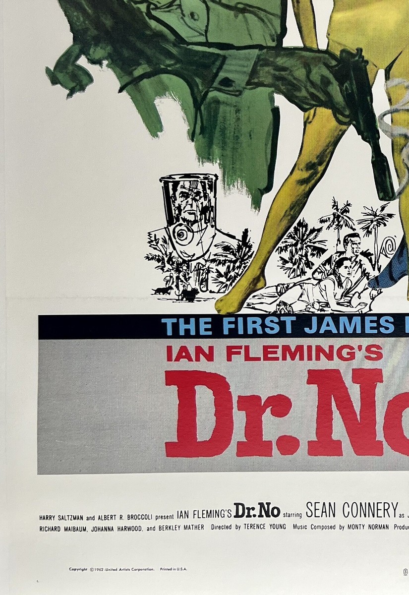 Original Vintage Movie Poster JAMES BOND DR. NO Re-Release 1980