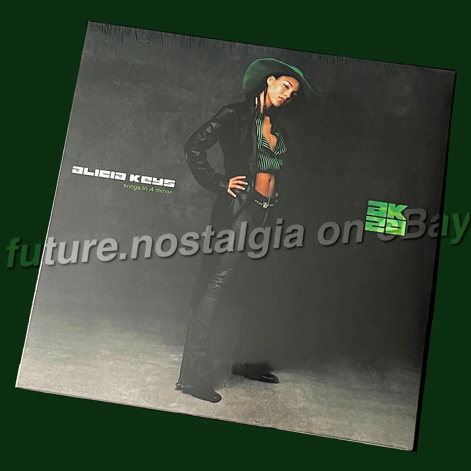 Alicia Keys SONGS IN A MINOR 20 Pop Up Sl Green Black Swirl Vinyl 2LP NEW SEALED - Image 2 of 4