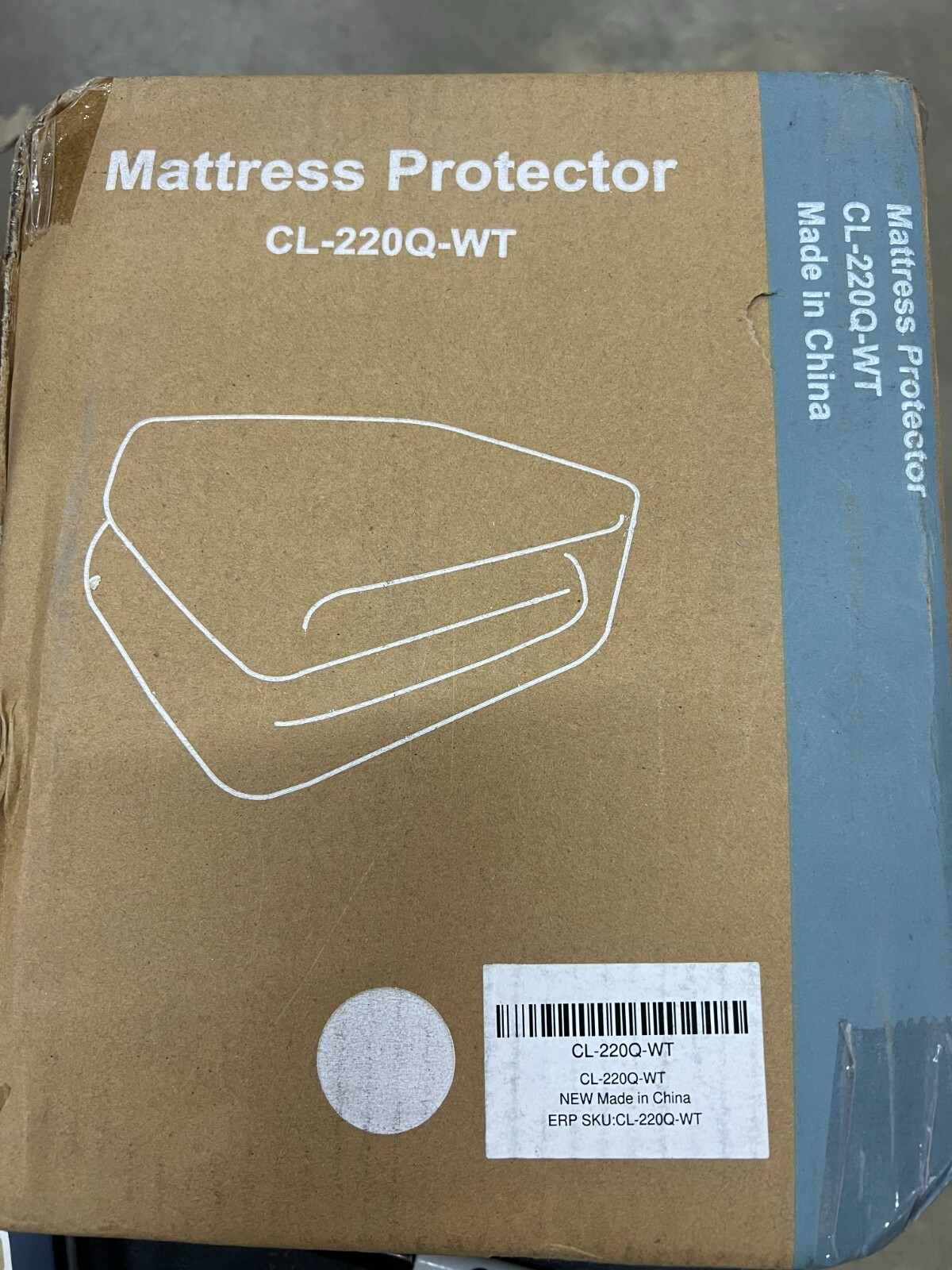 Sweet Crisp White Premium Bamboo Mattress Protector CL-220Q-WT  