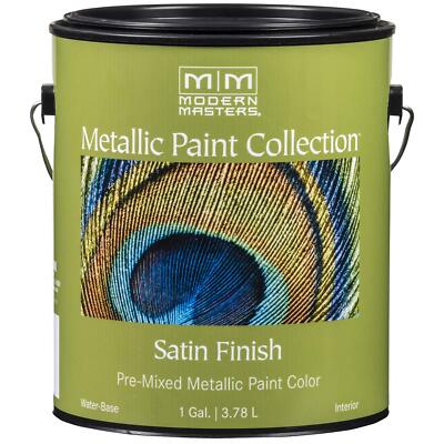 1 gal Modern Masters ME150 Silver Metallic Paint Collection Satin Water-Based