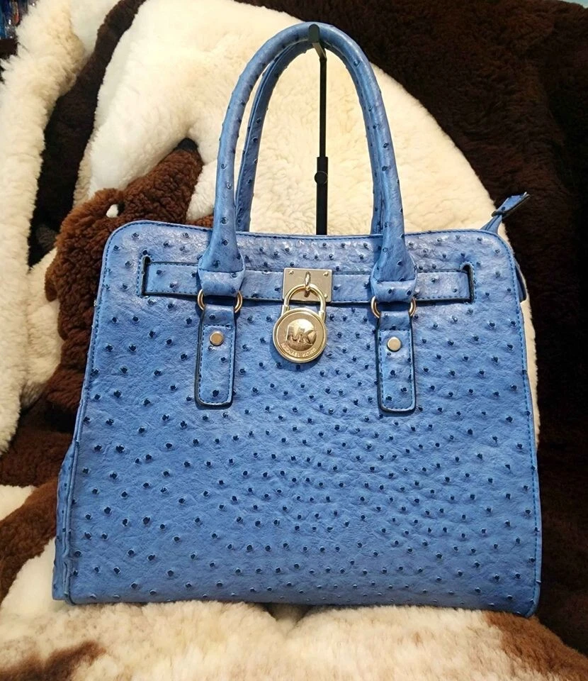 Michael Kors Tote Bag - Leather Blue Teal Turquoise