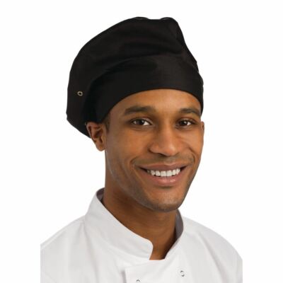 Chef Works Unisex Haubenmütze - leicht - in schwarz Größe OS