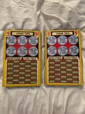 (2) Vintage Rare Cigar Tips 5¢ Punch Boards By Supreme Games