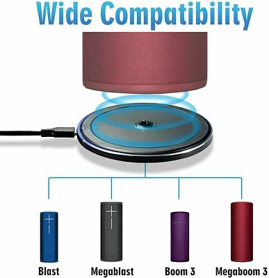 Station De Chargement Power Up Pour UE Boom 3, Megaboom 3, Blast, Megablast - Noire Avec Port USB Supplémentaire