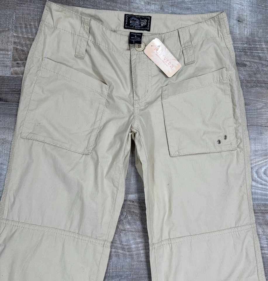 Pantalones convertibles Y2K Forever 21 cargo paracaidista paracaidista talla Sx31" Foto 3 de 4