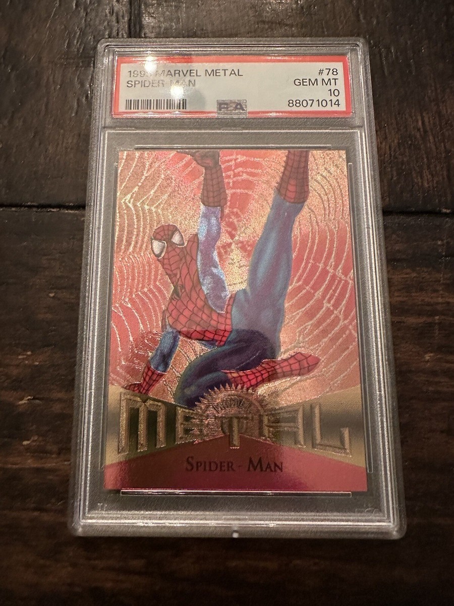 1995 Marvel Metal - #78 Spider-Man - PSA 10 GEM MINT - | eBay