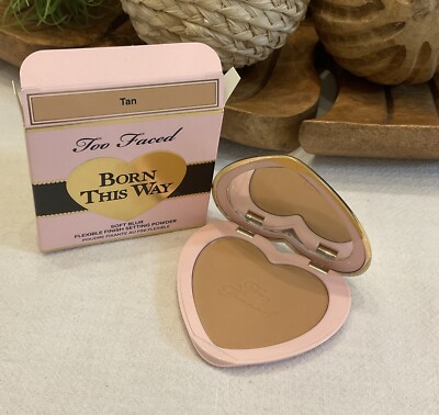 TOO FACED BORN THIS WAY SOFT BLUR FLEXIBLE FINISH SETTING POWDER TAN  NEW