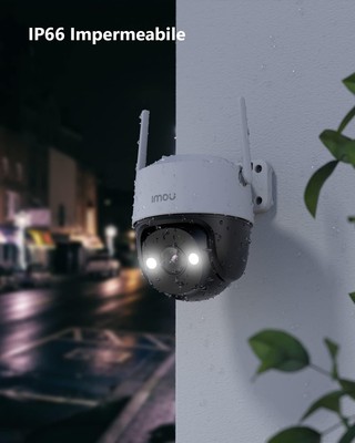 Telecamera Esterna Imou 4K Doppio Obbiettivo | 3MP + 5MP, PTZ 360°, Rilevamento Umano/Veicoli, Wi-Fi 6, IP66