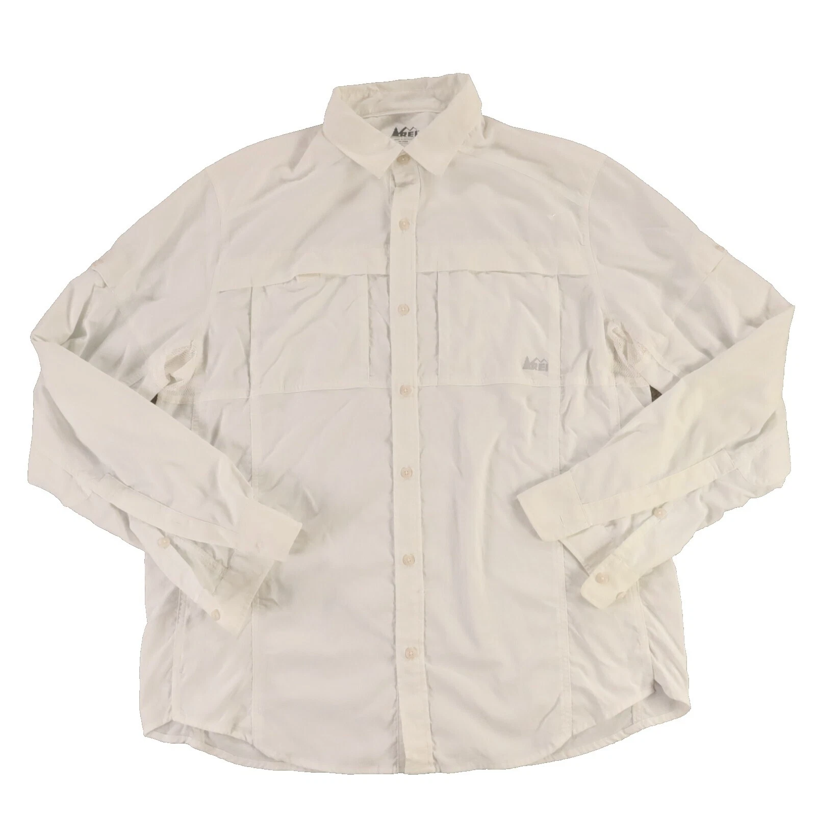 Camisas blancas REI Manga Larga Para Hombres