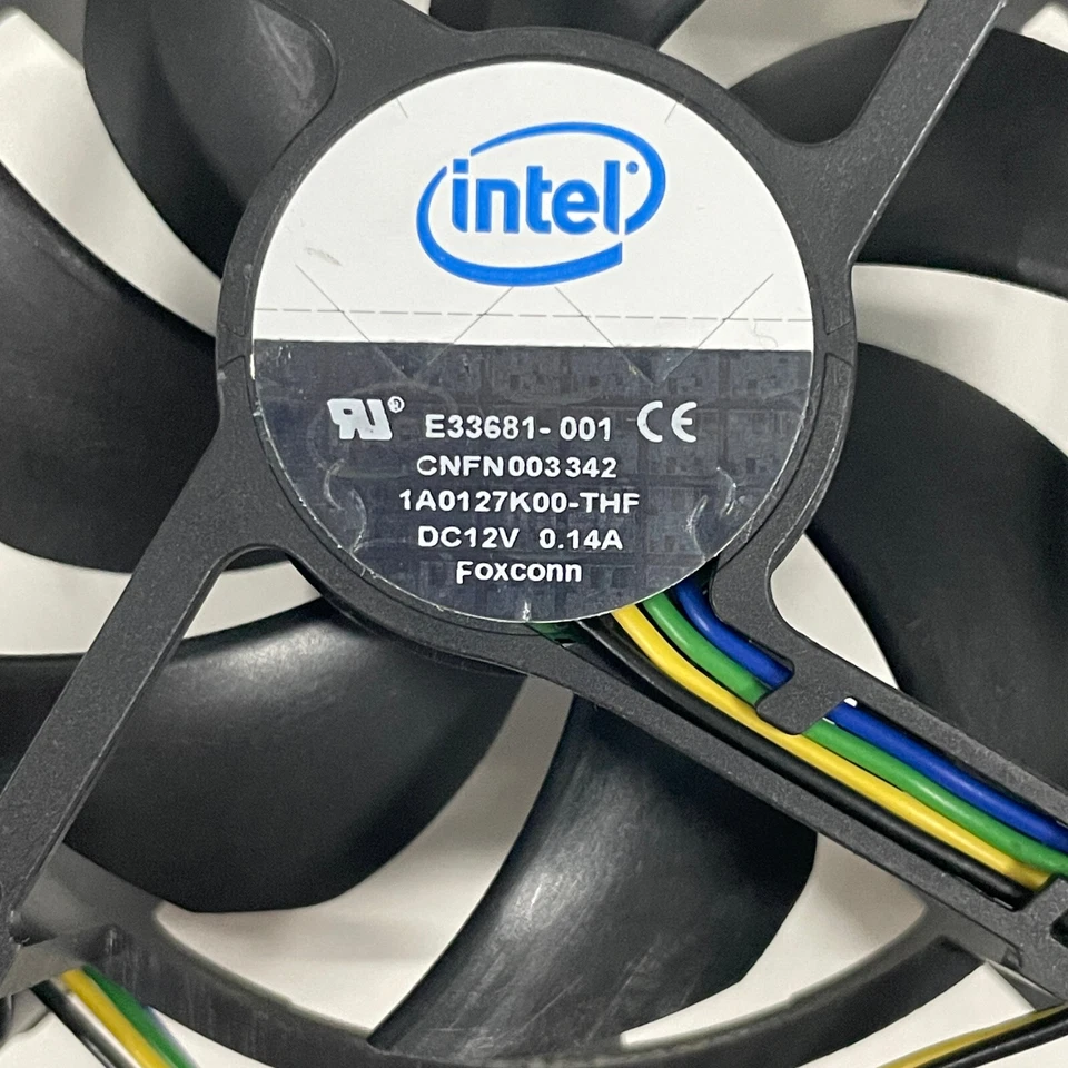 Genuine Intel E33681-001 Socket 775 CPU Fan Assembly 12V 0.14A 4-Pin Foxconn - Image 2 of 4