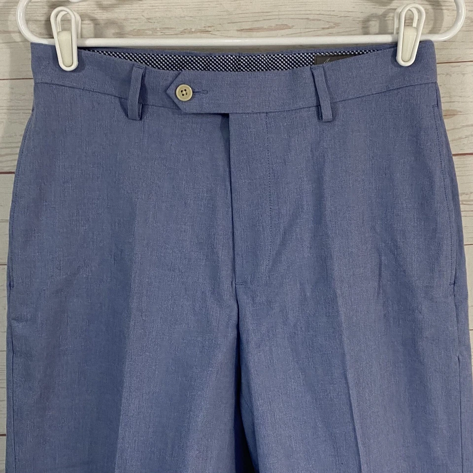 Мужские шорты Daniel Cremieux плоские спереди размер 30 с синими карманами фактические - 29x9 - Изображение 2 из 4