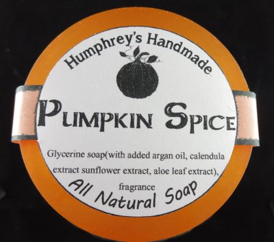 PUMPKIN SPICE Shave & Beard Wash Soap Men's Women's Puck Glycerin Bar Cinnamon
