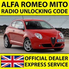 ✅ALFA ROMEO MITO AUTORADIO NAVIGAZIONE SBLOCCO PIN CODICE VELOCE E AFFIDABILE✅