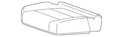 Cubierta del cojín del asiento trasero derecho para Chevrolet GMC 2016-2019 (N/P 84550040)