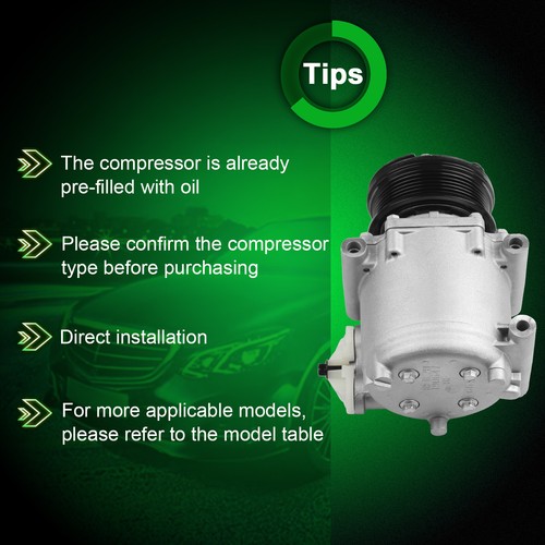 A/C Compressor For 2002 2003 2004 2005 Mercury Mountaineer V6 4.0L Ford Explorer - Picture 4 of 20