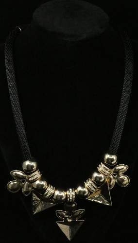 New Thalia Sodi Two-Tone Crystal & Stone Mesh Statement Necklace $49.50 - 第 4/4 張圖片