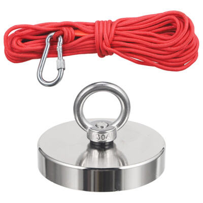 Powerful Retrieval Magnet (Ring + Rope) - Ideal for Metal Finding, DIY Projects