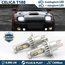 Kit LED H4 Per Toyota Celica V-T180 (89-93) Luci Bianche Fari ANABBA+ABBAGL CANb