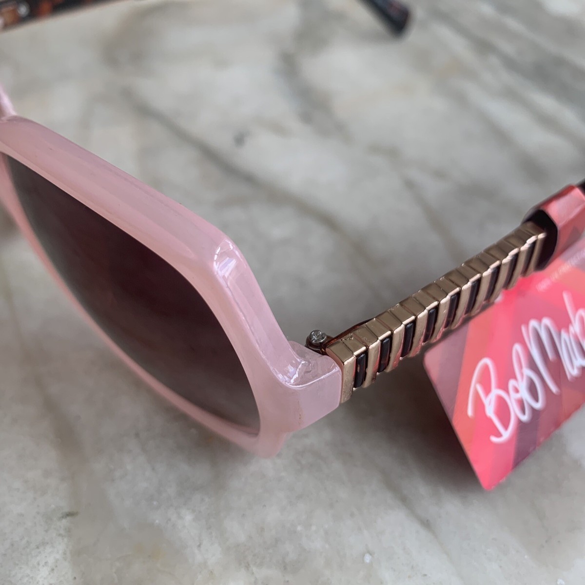 Bob Mackie Womens Fashion Sunglasses PinkTortoise 54745X NWT  display picture 1