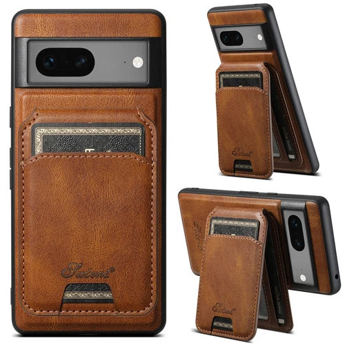 Hülle Für Google Pixel 9 8 7 Pro 8A 7A 6A Handy Tasche Leder Wallet Case Schutz - Picture 4 of 34