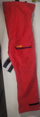 PRO RAINER Red/Neon Heavy/Lined Nylon SAILING RAIN JACKET/ PANTS
