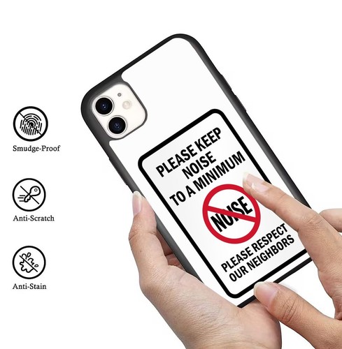 For iPhone SE XS XR Max 5 6 7 8 Plus Keep Quiet Not Noise Anti scratch Cover - Picture 20 of 25