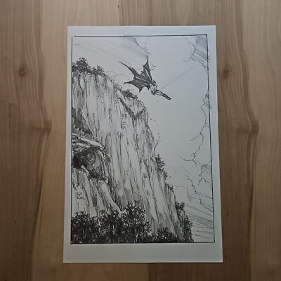 Michael Zulli Original Art | Batman, 2002 | 11''×17'' | Cliff Pencil Commission!