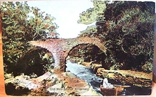 Irish Postcard OLD WEIR BRIDGE Killarney Kerry Ireland Shurey's Fine Art Series