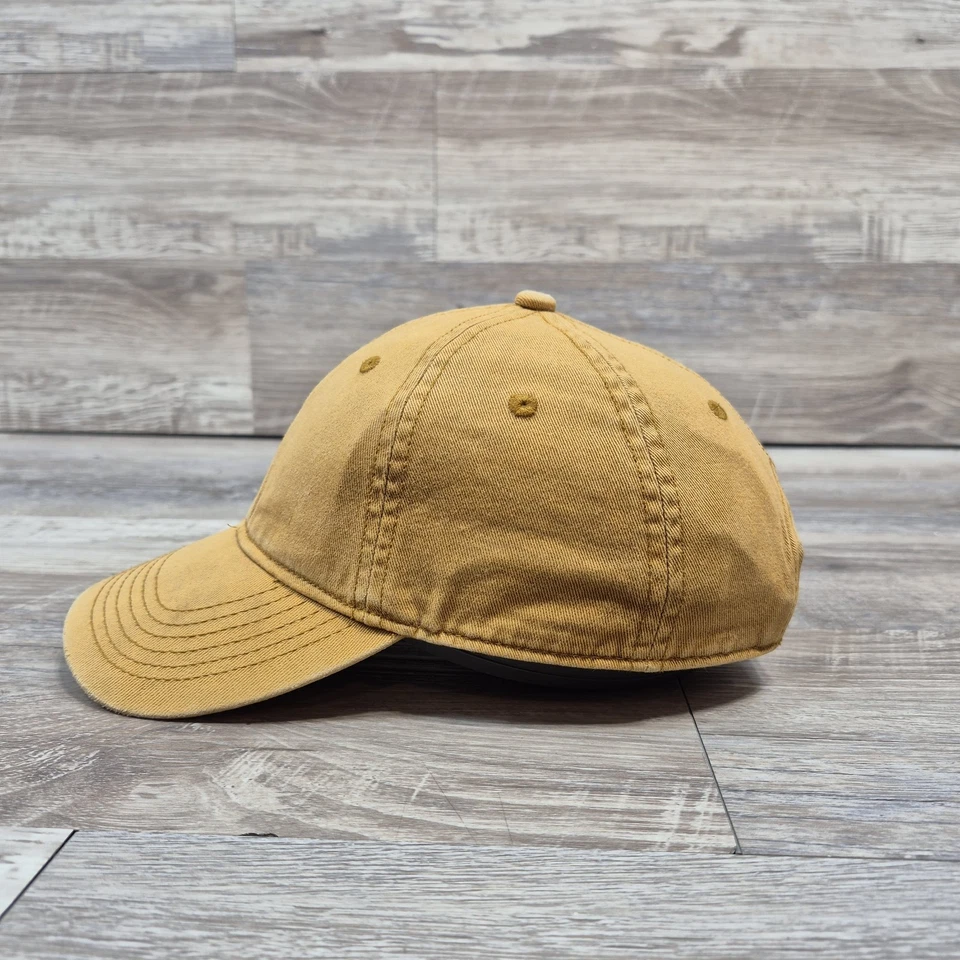 Gorra de lona naranja en blanco con correa ajustable para jóvenes niños niños Foto 2 de 4