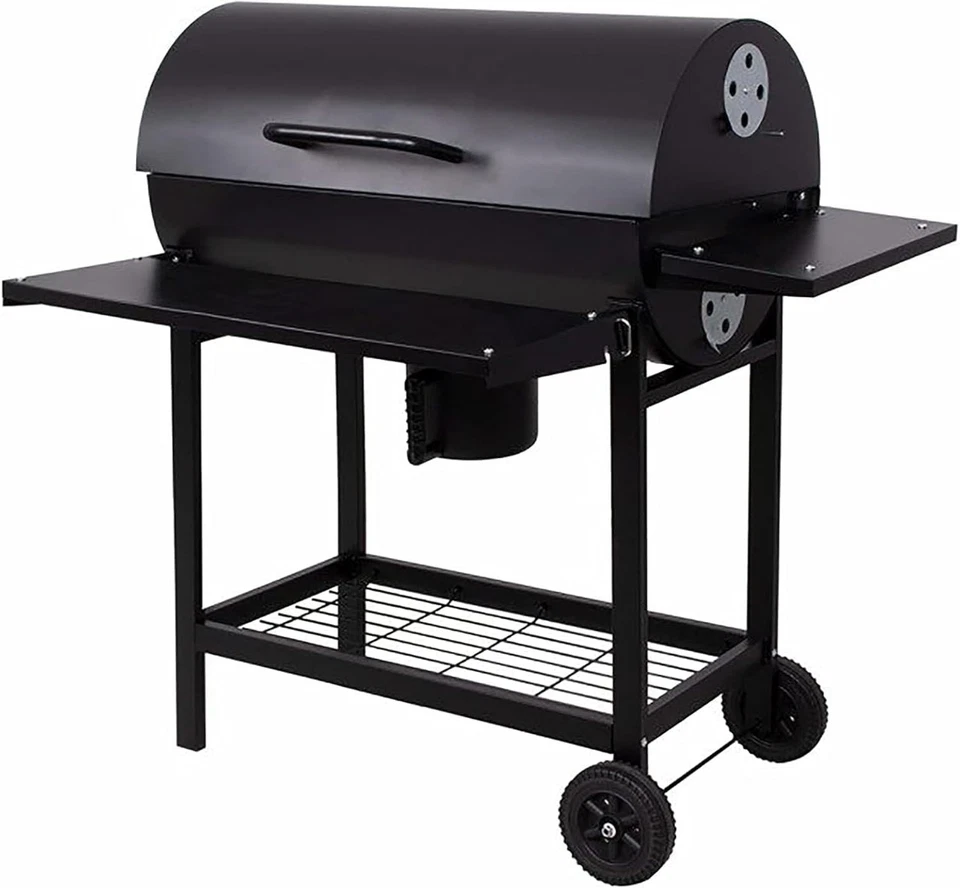Profi Smoker Grillwagen Holzkohle Stahl BBQ Grill Smoker XL 103x110x59 cm Metall - Bild 4 von 4