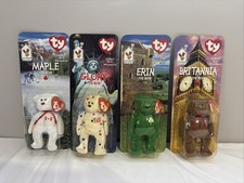 TY McDonalds Beanie Baby Erin Maple Britannia Glory the Bear 1999 FULL SET OF 4