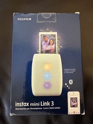 Fujifilm instax mini Link 3 Smartphone Fotodrucker Sage Green Salbeigrün