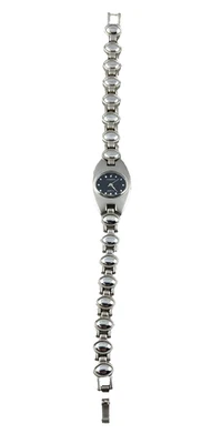Damenarmbanduhr KARTTNA Metallarmband Silber schwarzes  Ziffernblatt Nr. 17 - Bild 1 von 4