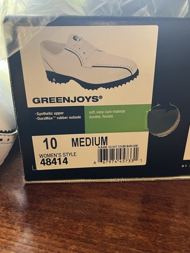 Scarpe da golf Footjoy donna 10 M GreenJoys in pelle Flex Zone - NUOVE CON SCATOLA! - Foto 6 di 7