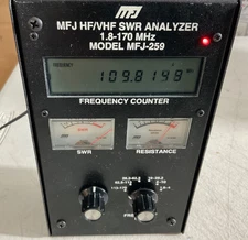 MFJ 259 HF/VHF SWR Analyzer with RF Resistance Meter