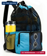 Mesh Swim Bag Drawstring Backpack 20L, Swim bags for Swimmers Equipment  Summer