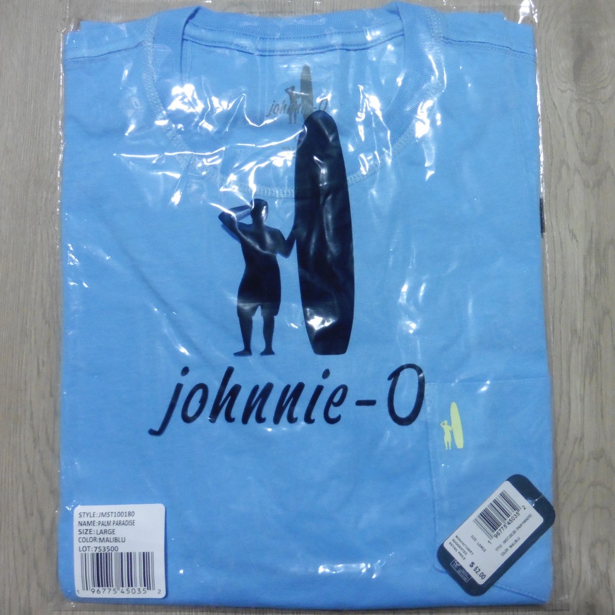 LOT x10 JOHNNIE O Mens SMALL MEDIUM T SHIRT MALIBLU PALM PARADISE