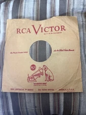 #136 RCA VICTOR Record Sleeve Only 78 Rpm 10 Inch NIPPER DOG (AS IS)