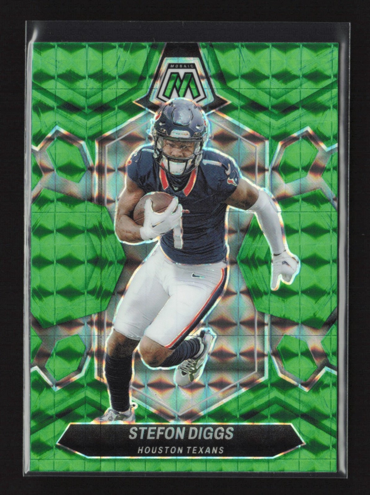 2024 Panini Mosaic Green Prizm Stefon Diggs #87 Houston Texans