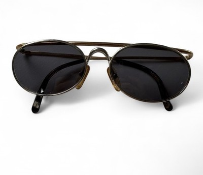 その他 S Vintage 80's Porsche Design by Carrera Sunglasses Oval Gold Frame