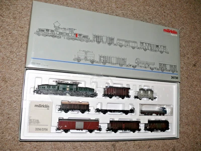 K23 Märklin 26730 Zugset Güterzug SBB  mit Krokodil Be 6/8 + 8 GWG - Bild 1 von 3