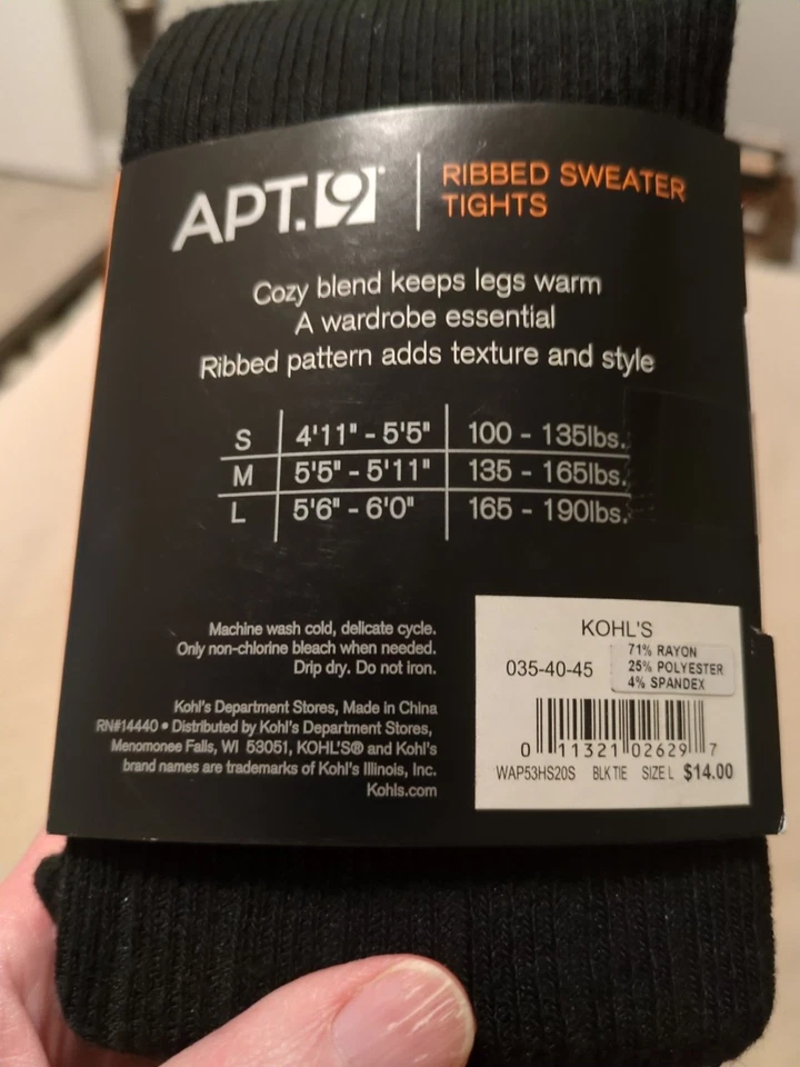 Medias grandes negras 2- Apt 9 Foto 3 de 3